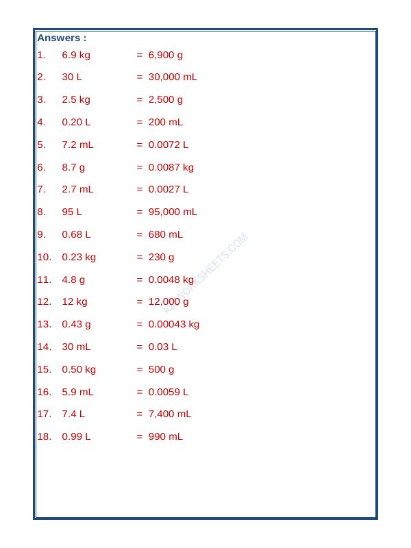 Measurement (Convert Units)-02