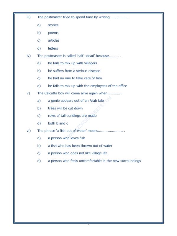 A2zworksheets Worksheet Of Comprehension Passage 40 Reading English A2zworksheets Worksheet Of Comprehension Passage 40 Reading English
