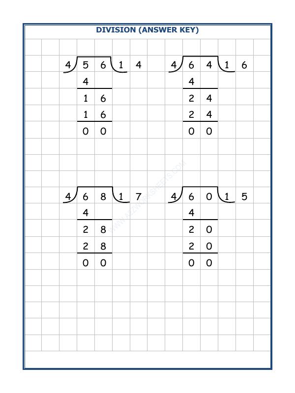 Division By 4 - 4