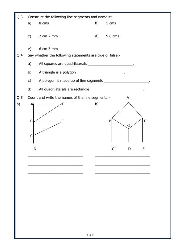 A2Zworksheets:Worksheet of Geometry Geometry Maths