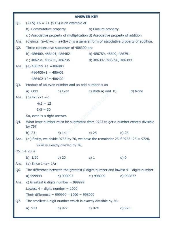 Whole Numbers - 03