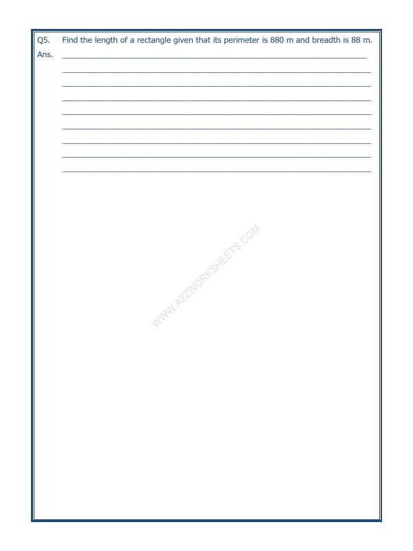 A2Zworksheets:Worksheet of Mensuration-03-Geometry-Maths