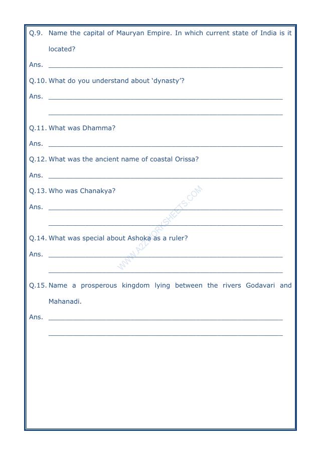 A2ZworksheetsWorksheet of Ashoka, The Emperor Who Gave Up War01Our