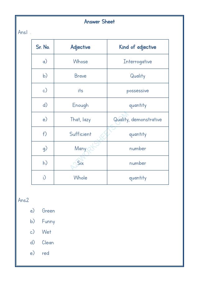 Class-V-English Adjectives Worksheet-08