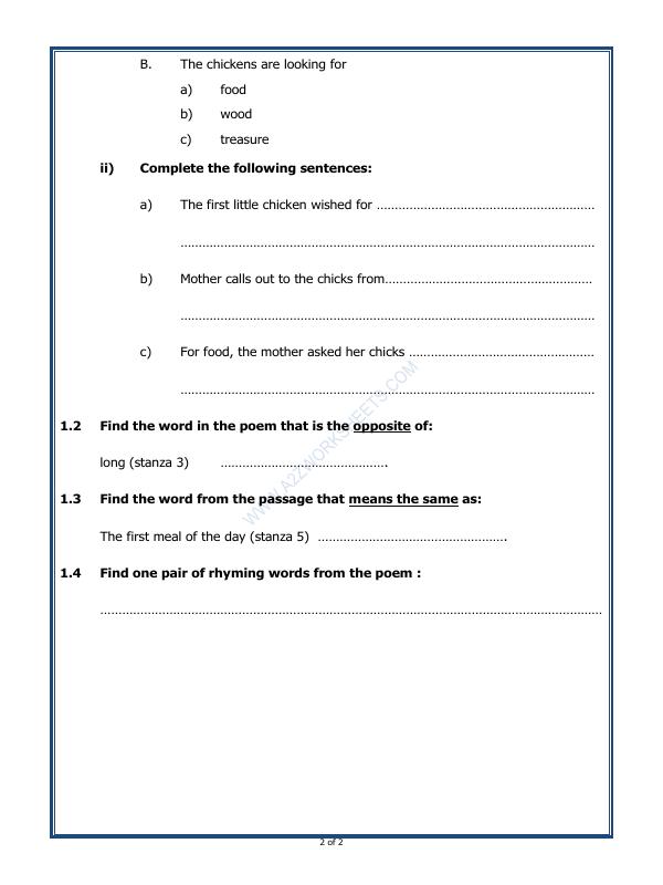 A2zworksheets Worksheet Of Comprehension Passage 08 Reading English A2zworksheets Worksheet Of Comprehension Passage 08 Reading English