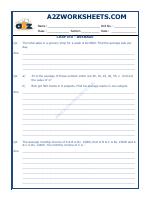 A2zworksheets Worksheet Of Average